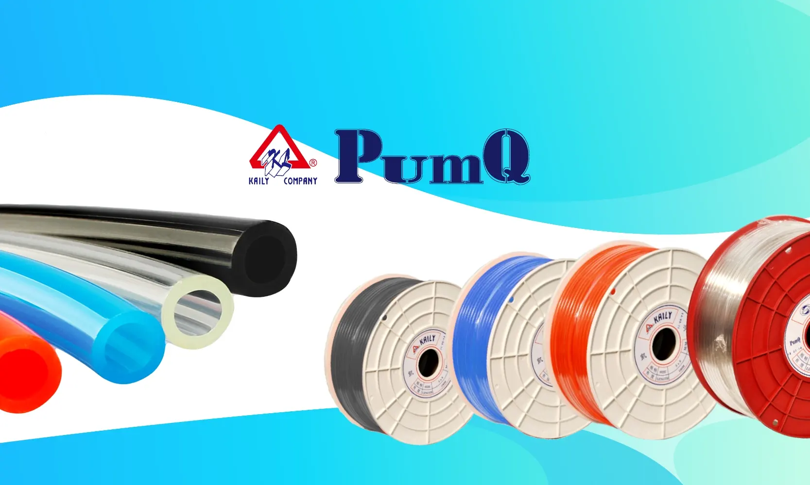 Ống nhựa PE sản xuất tại Đài Loan có màu đen, xanh, cam và trong suốt